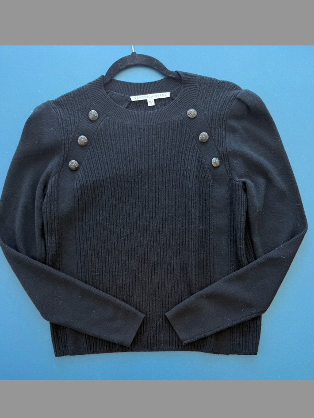 Veronica Brand Black Long Sleeve Sweater | Small